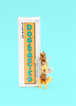 <ul>    <li>Dog days are here to stay!</li>    <li>Contains 15 stackable plastic pooches</li>    <li>Play solo or in a group - the sky's the limit!</li>    <li>Suitable for ages 8+</li>    <li>Dimensions: 21 x 8.5 x 8.5 cm, approx 200g</li></ul><p>The name of the game? Stack these puppies as high as you can to win! </p><p>Challenge your friends and family to stack as many dogs as they can without toppling the pile. This game is deceptively simple and totally addictive! The perfect gift for dog lovers, it's sure to bring out your competitive side.</p><p>Please be aware that this game contains small plastic parts and should be kept away from small children.</p>